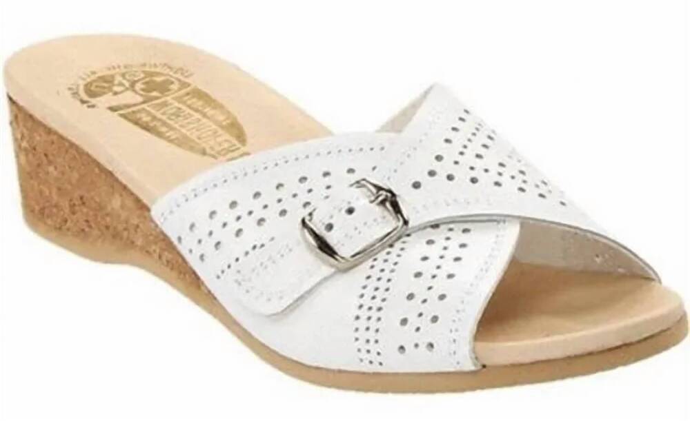 NEW WORISHOFER women's 251 sandals in white